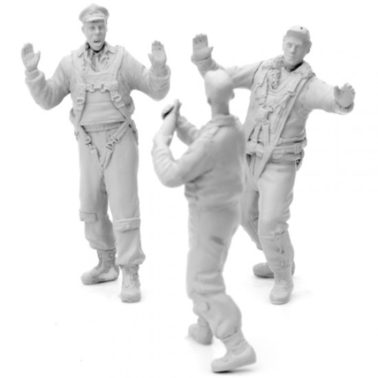 1/48 WWII US Army Airforce Crew (Celebrate) 3 Figures