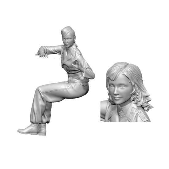 1/35 German Pzkpfw.IV Female Tank Gunner 1/35 German Pzkpfw.IV Female Tank Gunner