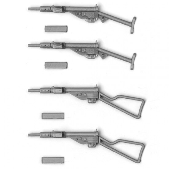 1/16 British Steling Submachine Gun (4pcs) 1/16 British Steling Submachine Gun (4pcs)