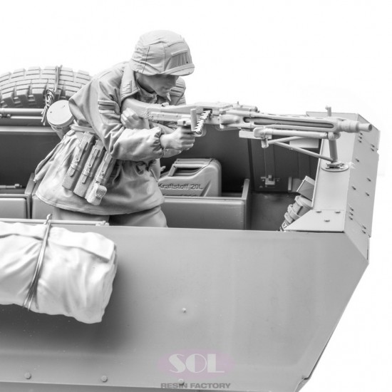 1/16 WWII Sd.kfz.251 MG42 Rear Gunner 1/16 WWII Sd.kfz.251 MG42 Rear Gunner