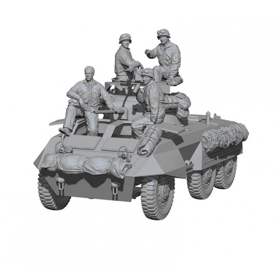 1/16 WWII US Army M8 Crew (4 figures) 1/16 WWII US Army M8 Crew (4 figures)