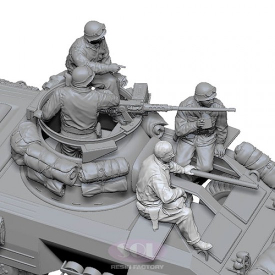1/16 WWII US Army M8 Crew (4 figures) 1/16 WWII US Army M8 Crew (4 figures)