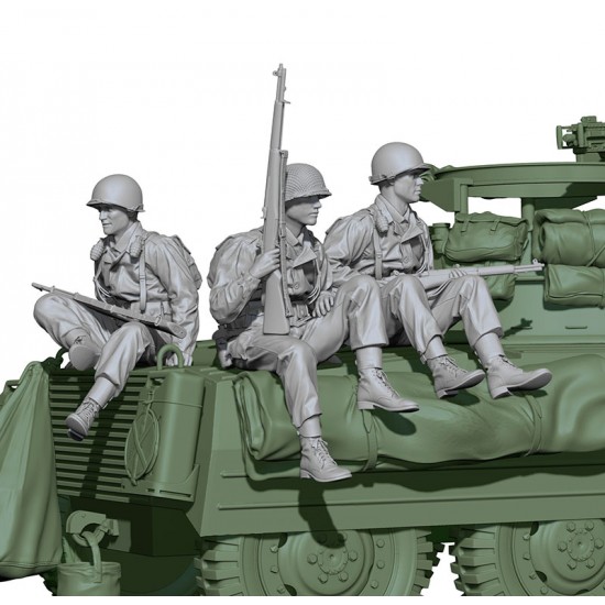 1/16 WWII US Army Rifleman Set (3 figures) 1/16 WWII US Army Rifleman Set (3 figures)