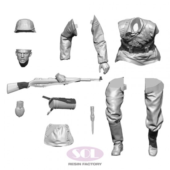 1/35 WWII German SS Infantry with Kar98k 1/35 WWII German SS Infantry with Kar98k