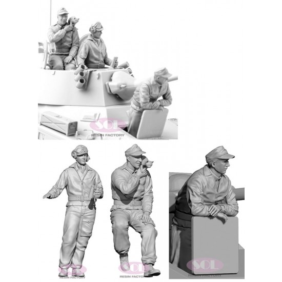 1/35 WWII German Sd.Kfz. 234/2 Crew Set 1/35 WWII German Sd.Kfz. 234/2 Crew Set