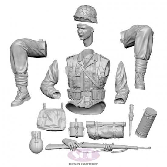 1/16 WWII German Infantry with Kar98k 1/16 WWII German Infantry with Kar98k