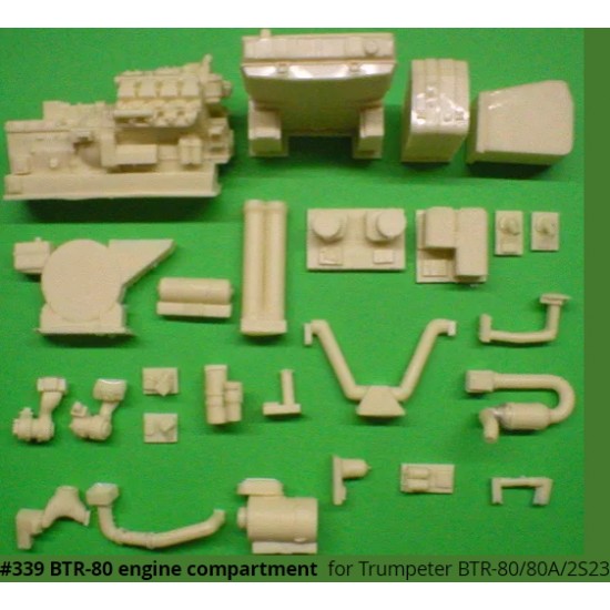 1/35 BTR-80 APC Engine Compartment for Trumpeter BTR-80/80A/2S23 kits 1/35 BTR-80 APC Engine Compartment for Trumpeter BTR-80/80A/2S23 kits