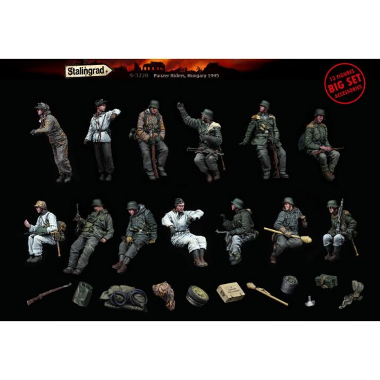 1/35 Panzer Riders Big Set (13 figures and accessories) 1/35 Panzer Riders Big Set (13 figures and accessories)