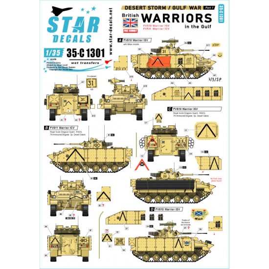 1/35 Desert Storm #1 British Warriors in the Gulf 1990-91 1/35 Desert Storm #1 British Warriors in the Gulf 1990-91