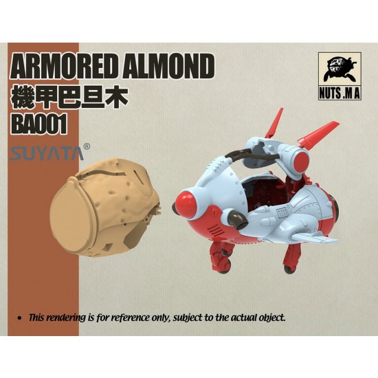 Mobile Armour Series - Armoured Almond (93mm x 77mm)