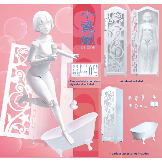 Ci Doll - Asian Female Action Figure w/Cabinet & Accessories (height: 170mm) Ci Doll - Asian Female Action Figure w/Cabinet & Accessories (height: 170mm)