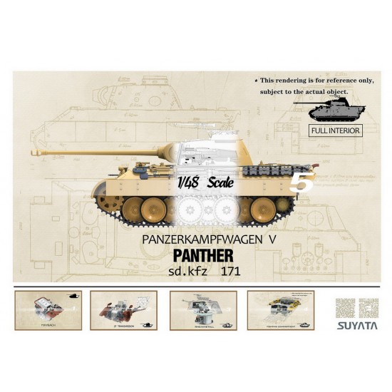 1/48 Panther A w/Zimmerit & Full Interior & 16T Strabokran w/Diorama Base 1/48 Panther A w/Zimmerit & Full Interior & 16T Strabokran w/Diorama Base