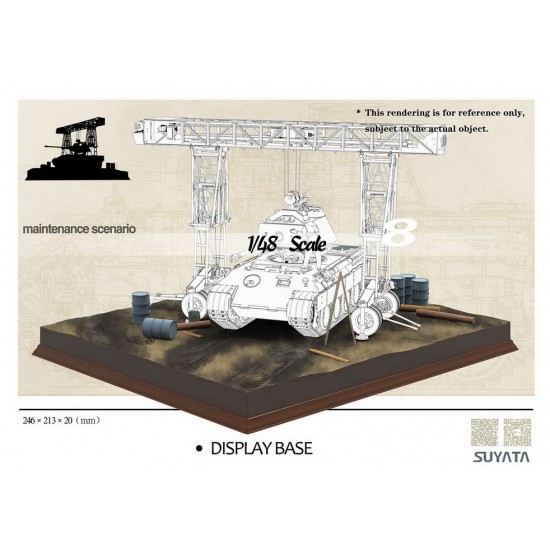 1/48 Panther A w/Zimmerit & Full Interior & 16T Strabokran w/Diorama Base 1/48 Panther A w/Zimmerit & Full Interior & 16T Strabokran w/Diorama Base