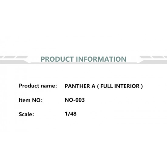 1/48 Panther A w/Zimmerit & Full Interior 1/48 Panther A w/Zimmerit & Full Interior