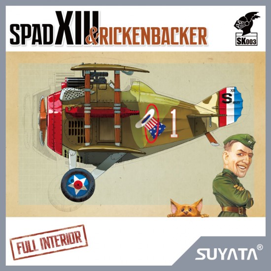 Sky Knight - SPAD XIII (130 x 164 x 88mm) & Rickenbacker Sky Knight - SPAD XIII (130 x 164 x 88mm) & Rickenbacker