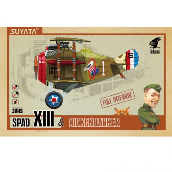 Sky Knight - SPAD XIII (130 x 164 x 88mm) & Rickenbacker Sky Knight - SPAD XIII (130 x 164 x 88mm) & Rickenbacker