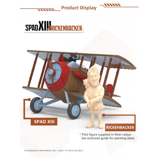 Sky Knight - SPAD XIII (130 x 164 x 88mm) & Rickenbacker Sky Knight - SPAD XIII (130 x 164 x 88mm) & Rickenbacker