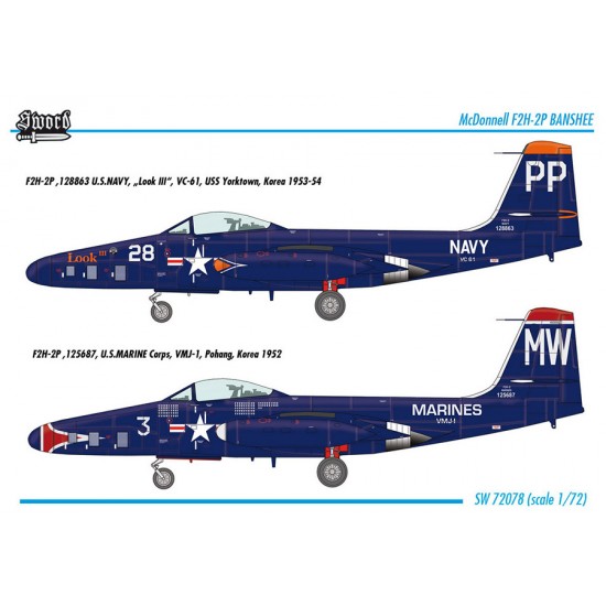 1/72 USN McDonnell F2H-2P Banshee Carrier Fighter 1/72 USN McDonnell F2H-2P Banshee Carrier Fighter