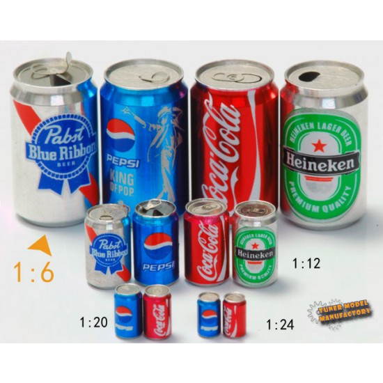 1/6 POP Cans Set IV (Metal parts + Decals + Photoetch) 1/6 POP Cans Set IV (Metal parts + Decals + Photoetch)