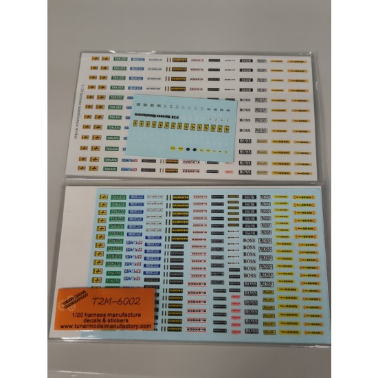 1/20 Harness Manufacture Logos (Decal+Sticker) 1/20 Harness Manufacture Logos (Decal+Sticker)