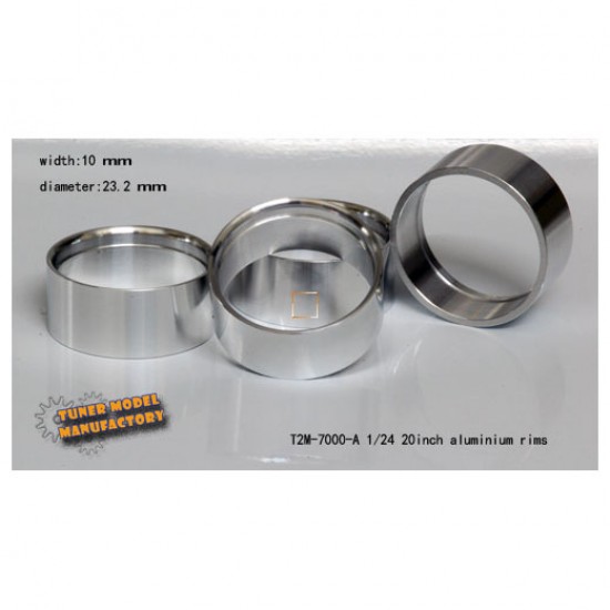 1/24 20inch Aluminium Rims (A) (10mmx23.2mm, 4pcs) 1/24 20inch Aluminium Rims (A) (10mmx23.2mm, 4pcs)