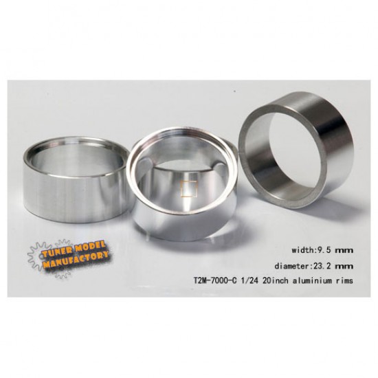 1/24 20inch Aluminium Rims (C) (9.5mmx23.2mm, 4pcs) 1/24 20inch Aluminium Rims (C) (9.5mmx23.2mm, 4pcs)