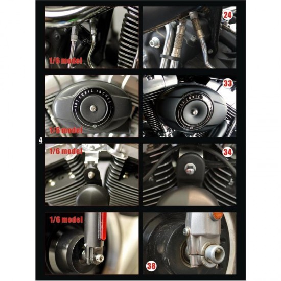 1/6 FLSTFB Fat Boy Lo Detail Set for Tamiya kits 1/6 FLSTFB Fat Boy Lo Detail Set for Tamiya kits