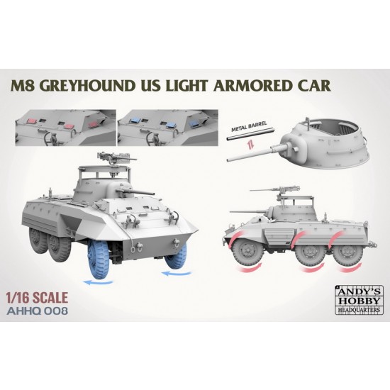 1/16 US M8 Greyhound Light Armoured Car 1/16 US M8 Greyhound Light Armoured Car