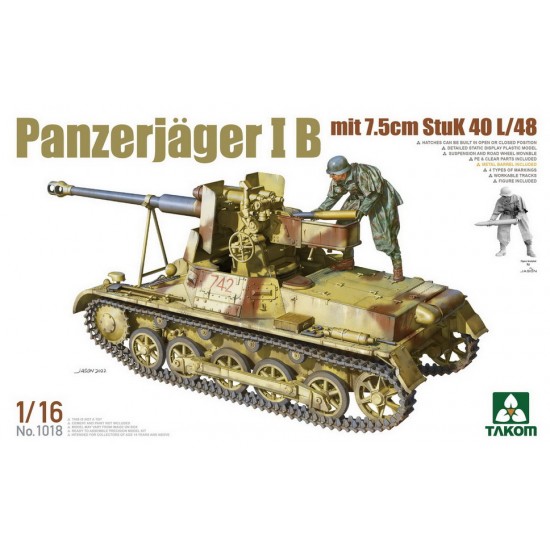 1/16 Panzerjager I B mit 7.5cm Stuk 40 L/48 1/16 Panzerjager I B mit 7.5cm Stuk 40 L/48