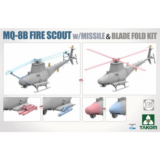 1/35 MQ-8B Fire Scout W/Missile & Blade Fold Kit 1/35 MQ-8B Fire Scout W/Missile & Blade Fold Kit