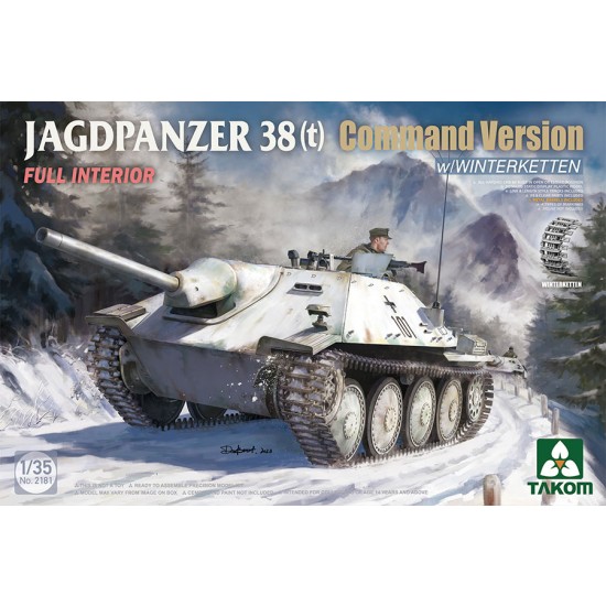 1/35 Jagdpanzer 38(t) Command Version w/Winterketten (full Interior) 1/35 Jagdpanzer 38(t) Command Version w/Winterketten (full Interior)