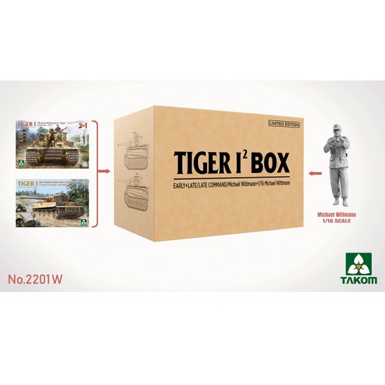 1/35 Double Tiger Box (Early, Late/Late Command and 1/16 Michael Wittmann) 1/35 Double Tiger Box (Early, Late/Late Command and 1/16 Michael Wittmann)