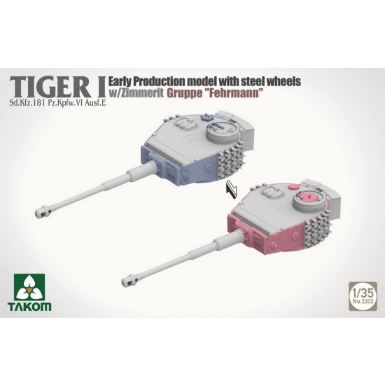 1/35 Tiger I Sd.Kfz.181 Pz.Kpfw.VI Ausf.E Early w/Steel Wheels, Zimmerit Groppe Fehrmann 1/35 Tiger I Sd.Kfz.181 Pz.Kpfw.VI Ausf.E Early w/Steel Wheels, Zimmerit Groppe Fehrmann