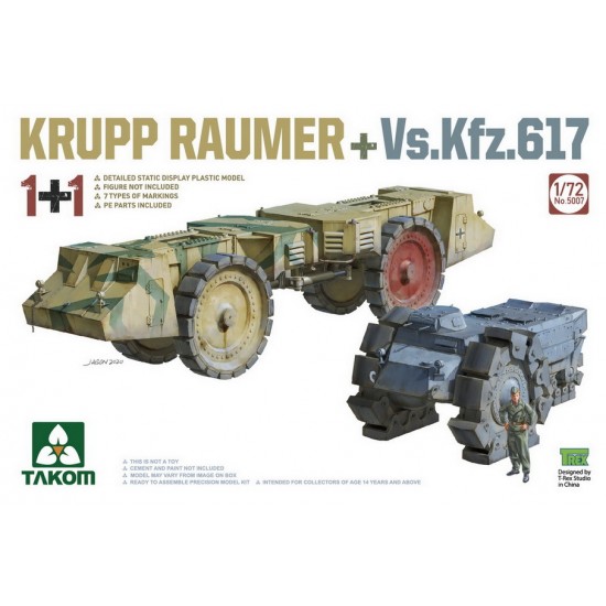 1/72 Krupp Raumer + Vs.Kfz.617 (1+1) 1/72 Krupp Raumer + Vs.Kfz.617 (1+1)