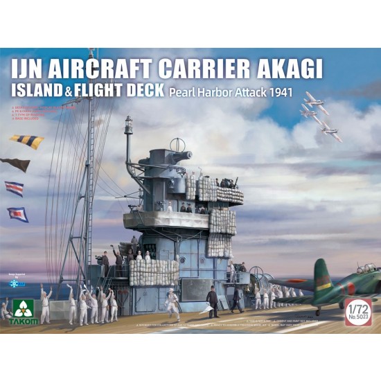 1/72 IJN Aircraft Carrier Akagi Island & Flight Deck, Pearl Harbor Attack 1941 1/72 IJN Aircraft Carrier Akagi Island & Flight Deck, Pearl Harbor Attack 1941
