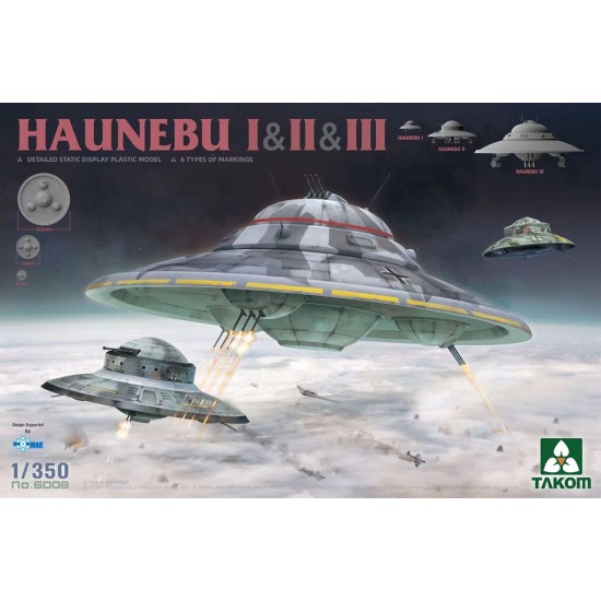 1/350 WWII German UFO Theories: Haunebu I, II & III (3 kits) 1/350 WWII German UFO Theories: Haunebu I, II & III (3 kits)