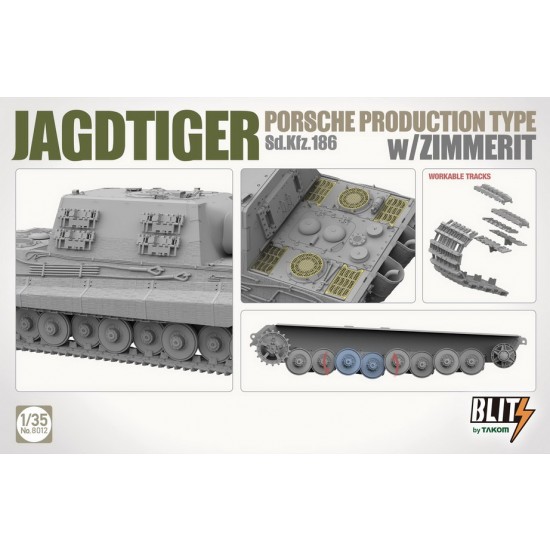 1/35 Jagdtiger Porsche Production Type SdKfz.186 w/Zimmerit 1/35 Jagdtiger Porsche Production Type SdKfz.186 w/Zimmerit