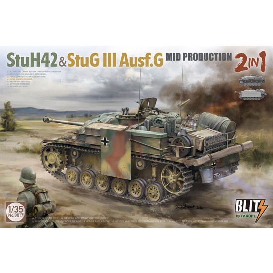 1/35 StuH42 & StuG III Ausf.G Mid Production 2 in 1 1/35 StuH42 & StuG III Ausf.G Mid Production 2 in 1