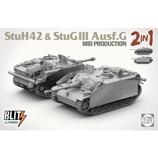 1/35 StuH42 & StuG III Ausf.G Mid Production 2 in 1 1/35 StuH42 & StuG III Ausf.G Mid Production 2 in 1