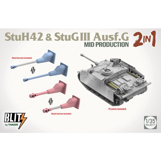 1/35 StuH42 & StuG III Ausf.G Mid Production 2 in 1 1/35 StuH42 & StuG III Ausf.G Mid Production 2 in 1