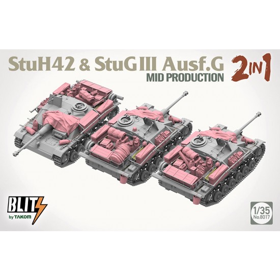 1/35 StuH42 & StuG III Ausf.G Mid Production 2 in 1 1/35 StuH42 & StuG III Ausf.G Mid Production 2 in 1