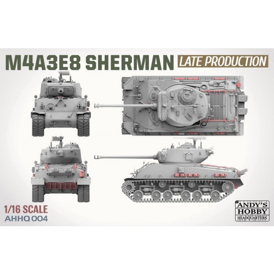 1/16 WWII/Korean War M4A3E8 Late Sherman Easy Eight 1/16 WWII/Korean War M4A3E8 Late Sherman Easy Eight