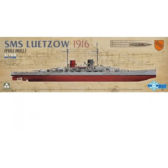 1/700 SMS Luetzow 1916 w/Full Hull 1/700 SMS Luetzow 1916 w/Full Hull