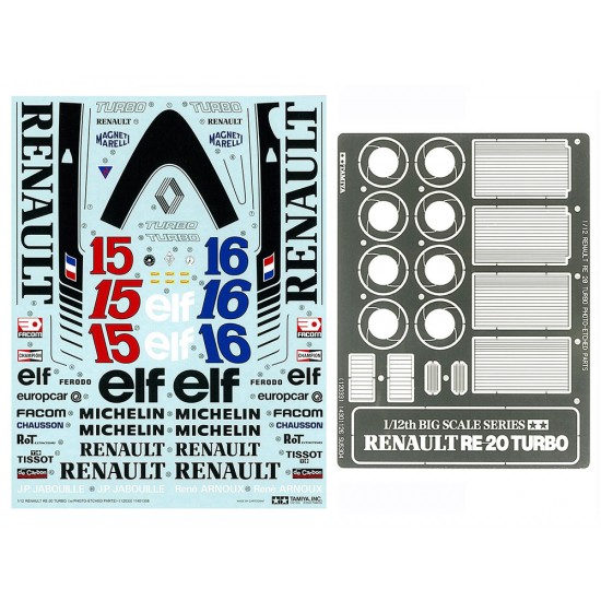 1/12 Renault RE-20 w/Photo-Etched Parts 1/12 Renault RE-20 w/Photo-Etched Parts