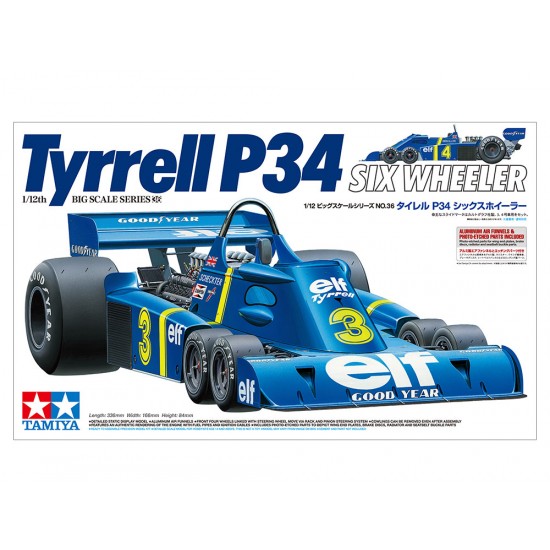 1/12 Tyrrell P34 Six Wheeler with Photo-etched parts 1/12 Tyrrell P34 Six Wheeler with Photo-etched parts