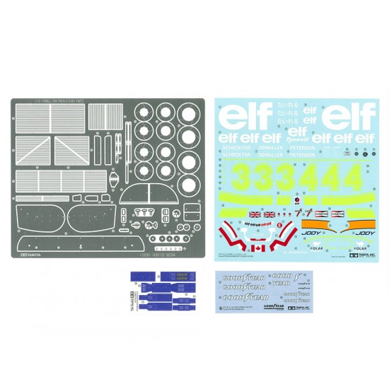 1/12 Tyrrell P34 Six Wheeler with Photo-etched parts 1/12 Tyrrell P34 Six Wheeler with Photo-etched parts