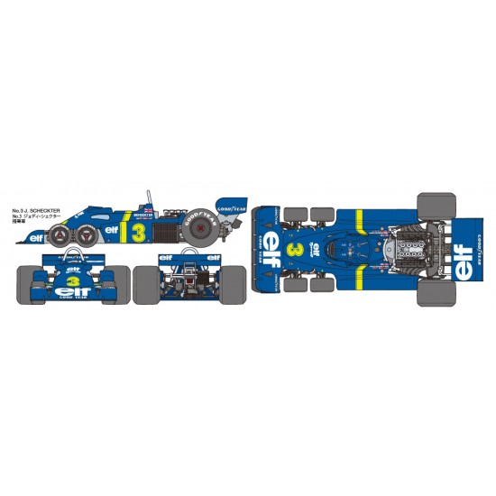 1/12 Tyrrell P34 Six Wheeler with Photo-etched parts 1/12 Tyrrell P34 Six Wheeler with Photo-etched parts