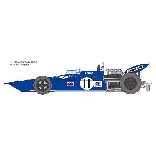 1/12 Tyrrell 003 1971 Monaco Grand Prix with Photo-etched Parts 1/12 Tyrrell 003 1971 Monaco Grand Prix with Photo-etched Parts