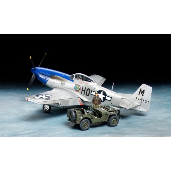 1/48 North American P-51D Mustang & 1/4 ton 4x4 Light Vehicle 1/48 North American P-51D Mustang & 1/4 ton 4x4 Light Vehicle