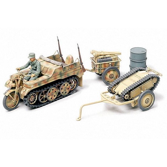 1/48 Kettenkrad with Cart & Goliath Vehicle